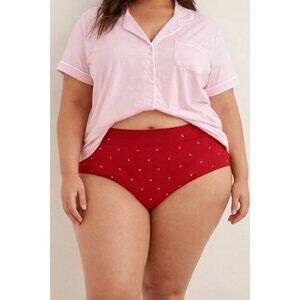 Auden Red Heart size 2X (20-22) NEW Invisible Edge No-show Brief Panty